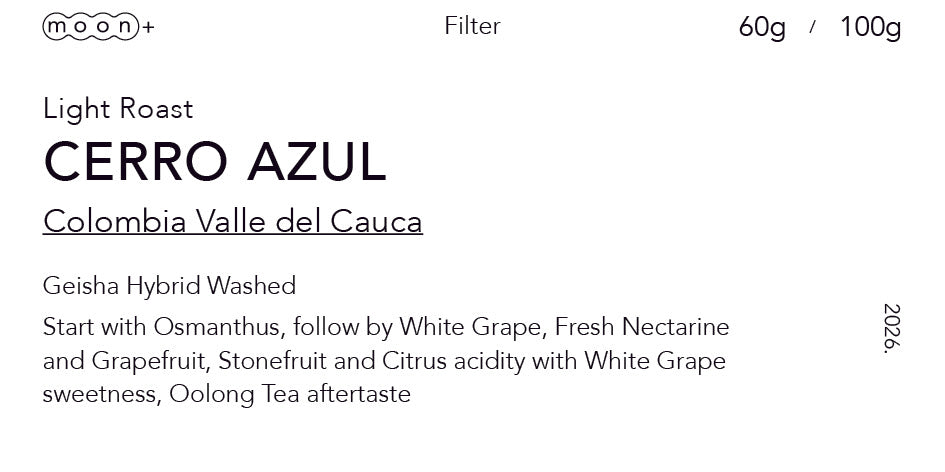 哥倫比亞 希望莊園 Cerro Azul 藝伎 水洗（Colombia CGLE Cerro Azul Geisha Hybrid Washed)