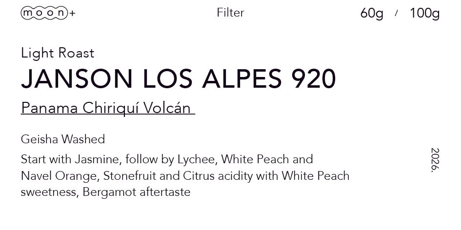 Panama Janson Los Alpes 920 Geisha Washed