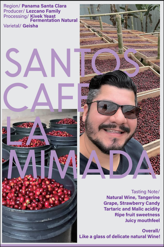 Panama Santos Cafe La Mimada Geisha Kviek Yeast Natural